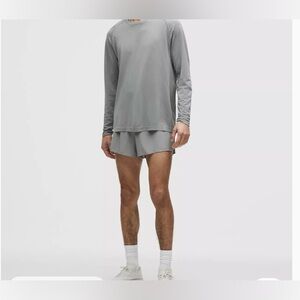 lululemon athletica Men's Light Gray Athletic Shorts size medium